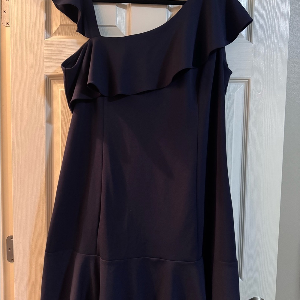 NWT- Size 18

Lane Bryant One Shoulder Ruffle Swing Dress Womens